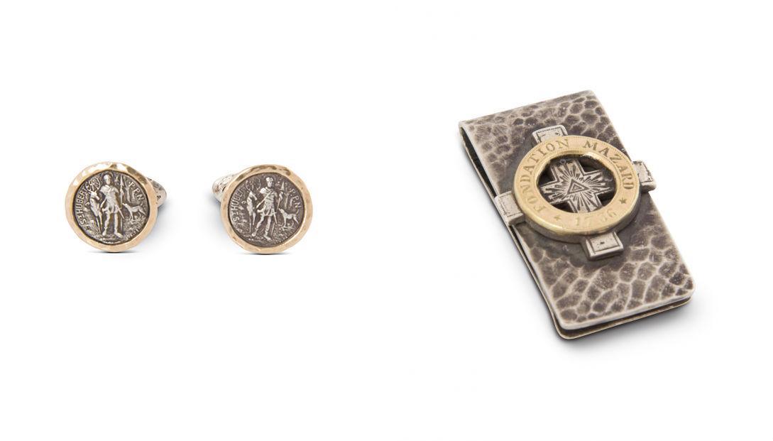 Brother Wolf Cufflink and Money Clip at Benari Jewelers