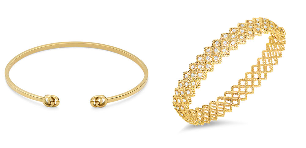 Gucci and Roberto Coin Luxury Bangles