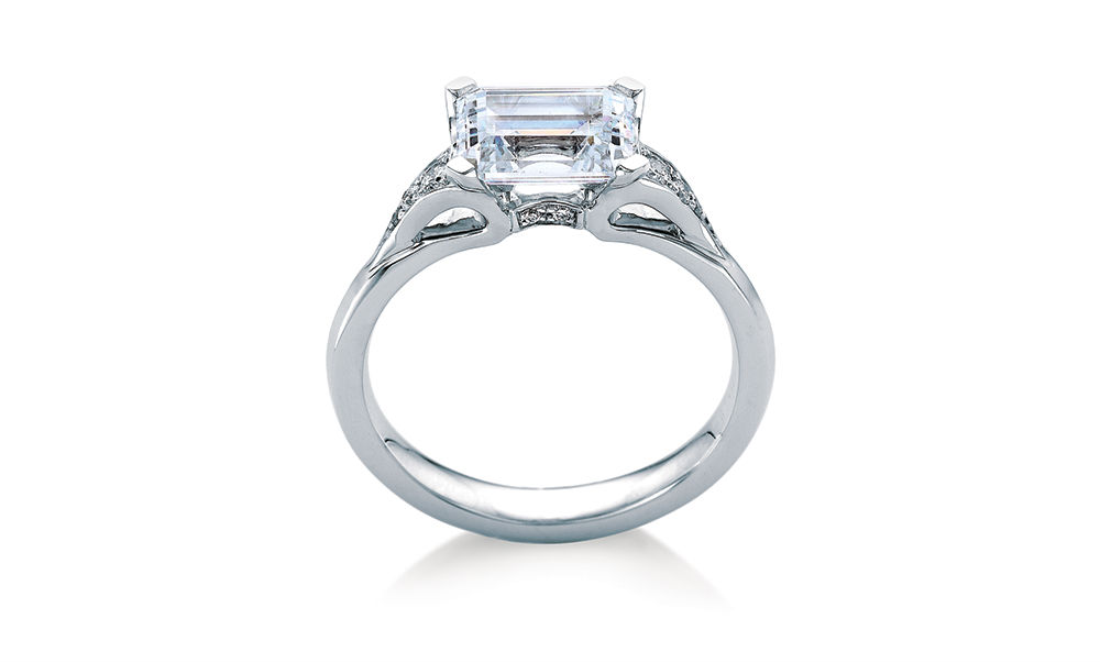 Maevona Step-Cut Engagement Ring