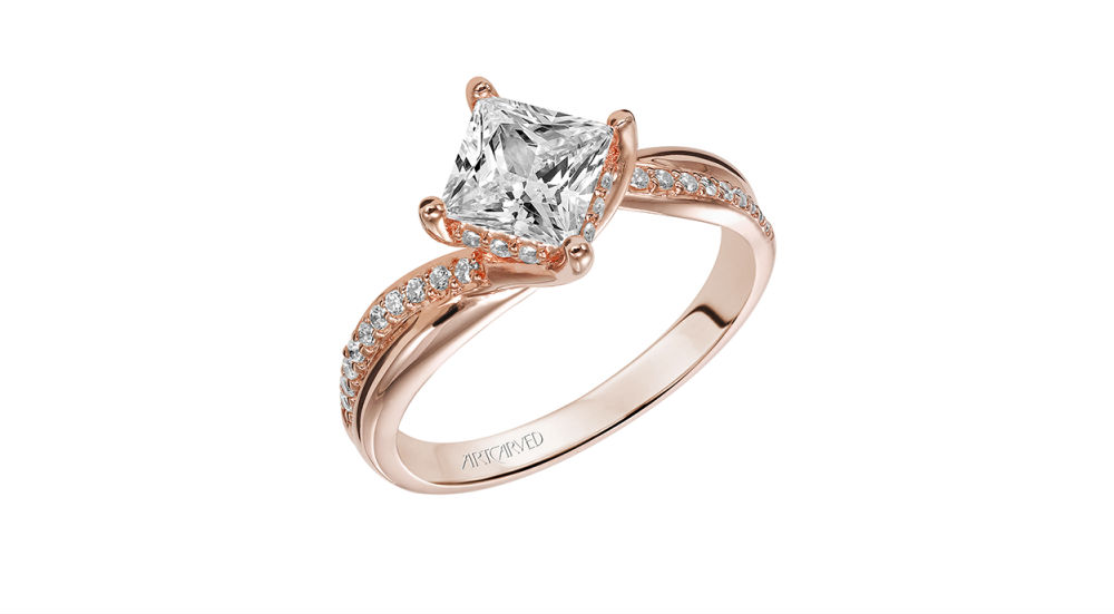 Artcarved Rose Gold Engagement Ring