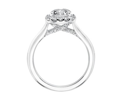 Low-Profile Diamond Engagement Ring