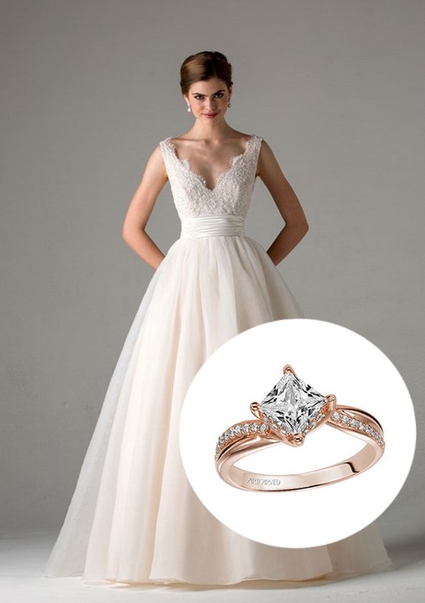 Fall Wedding Dress and Ring