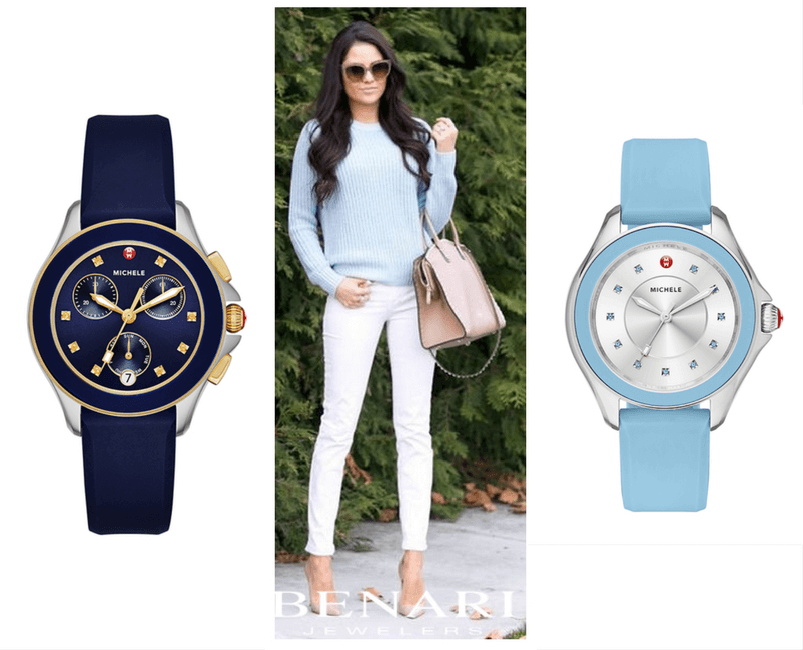 Michele Cape Navy watches at BENARI JEWELERS