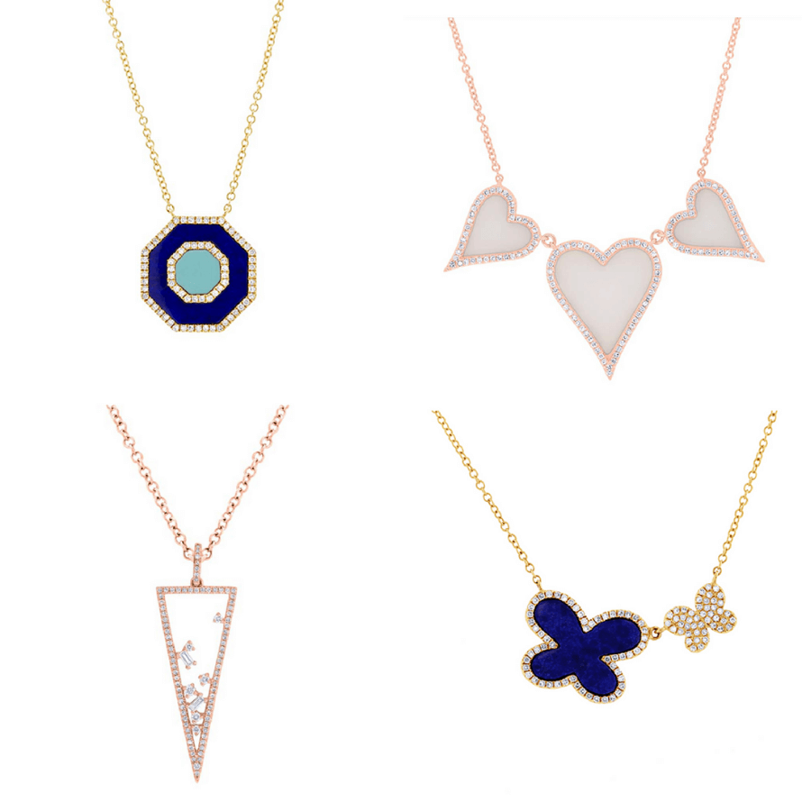 Gemstone and Diamond Necklaces by Shy Creation