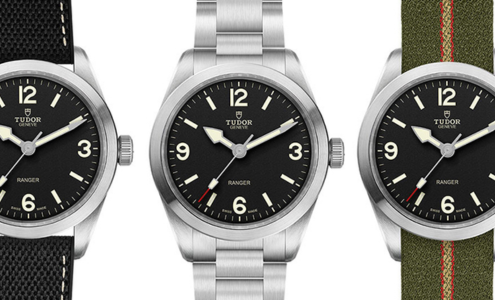 A close-up of three TUDOR Ranger watches, all available at BENARI JEWELERS.