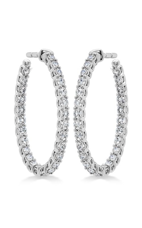 Hearts on Fire Signature Oval Hoop - Medium HOOPSIGO01368W