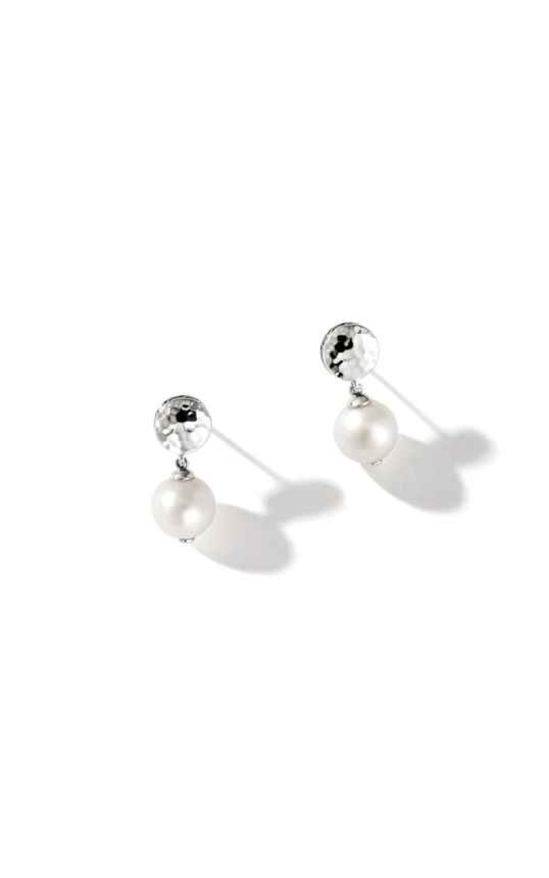 John Hardy Pearl Palu Drop Earrings EB30116