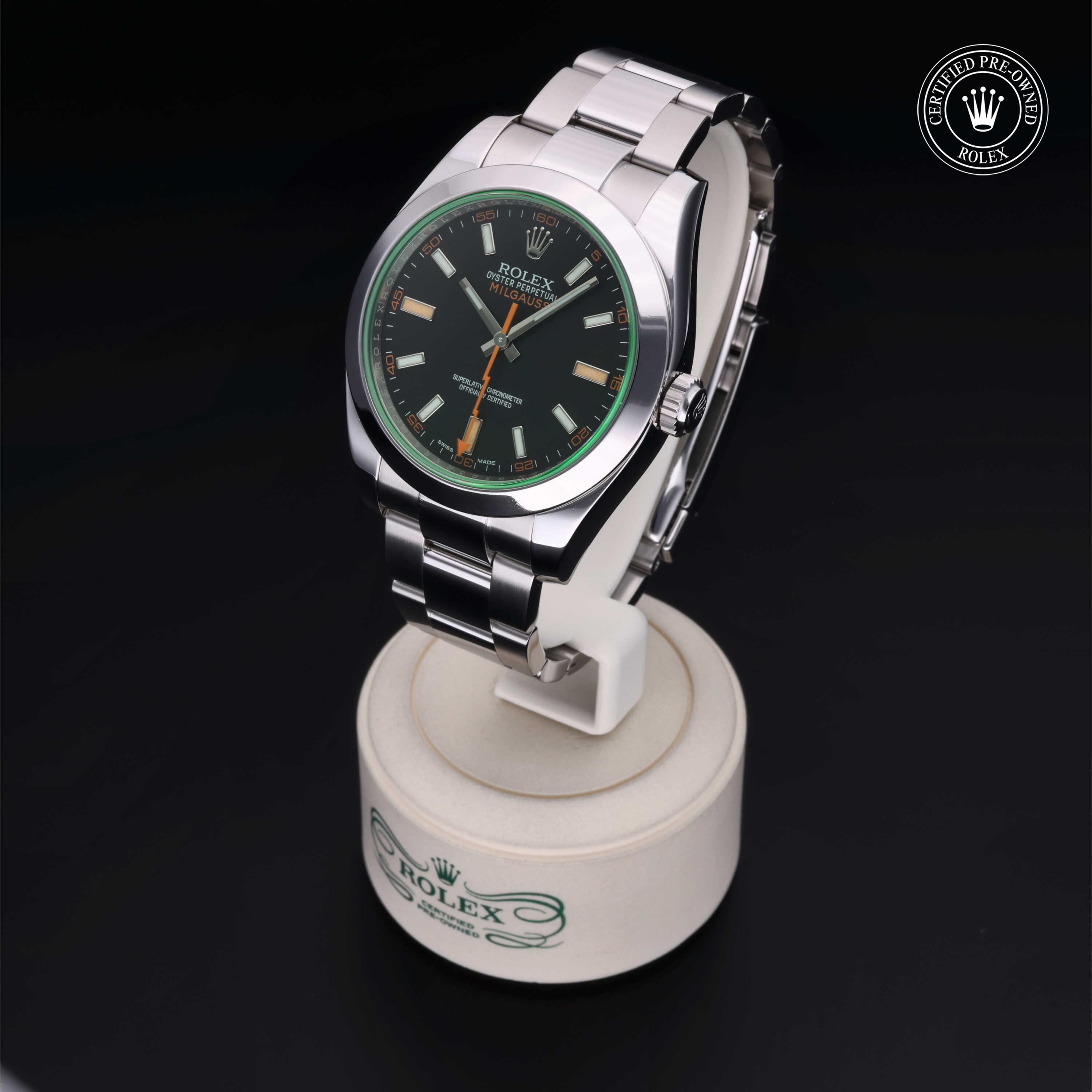 Rolex Milgauss in Steel M116400GV-0001 at Benari Jewelers