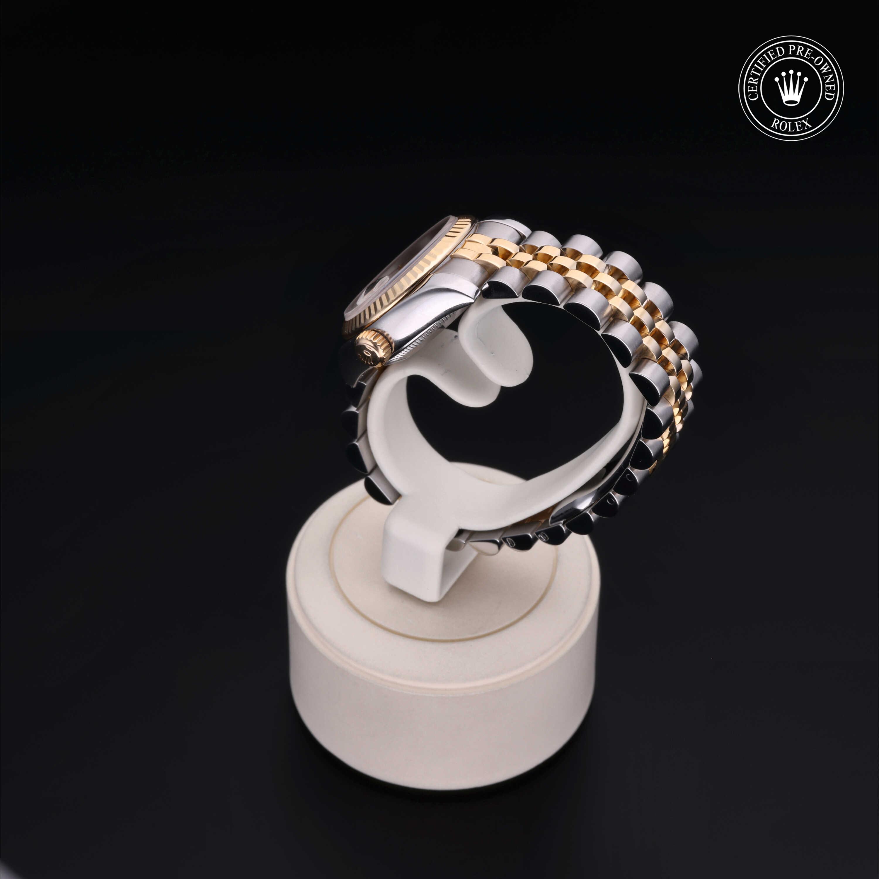 Rolex Lady-Datejust in Rolesor 18 Carat Yellow M179173-0093 at Benari Jewelers