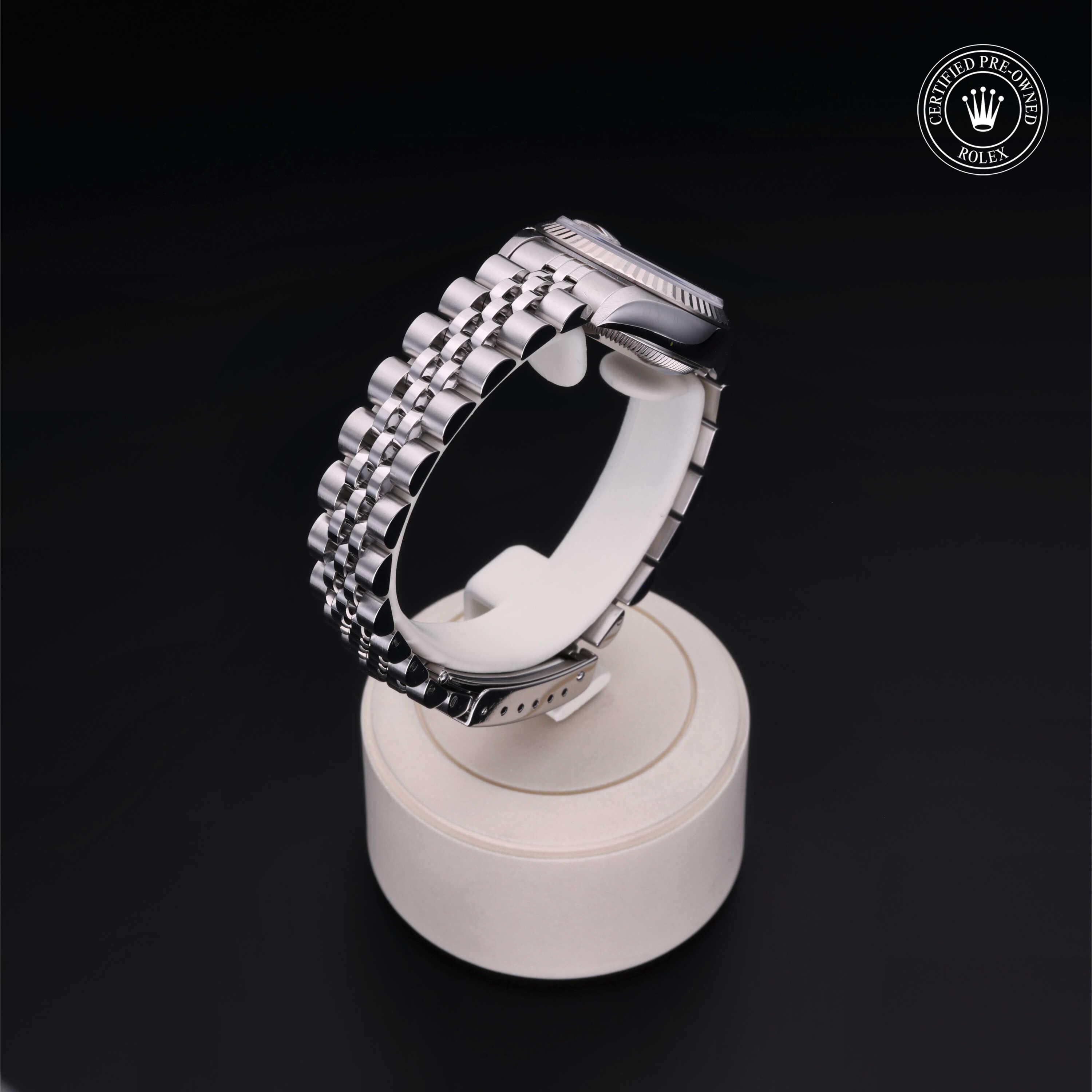 Rolex Lady-Datejust in Rolesor 18 Carat White M69174-0010 at Benari Jewelers