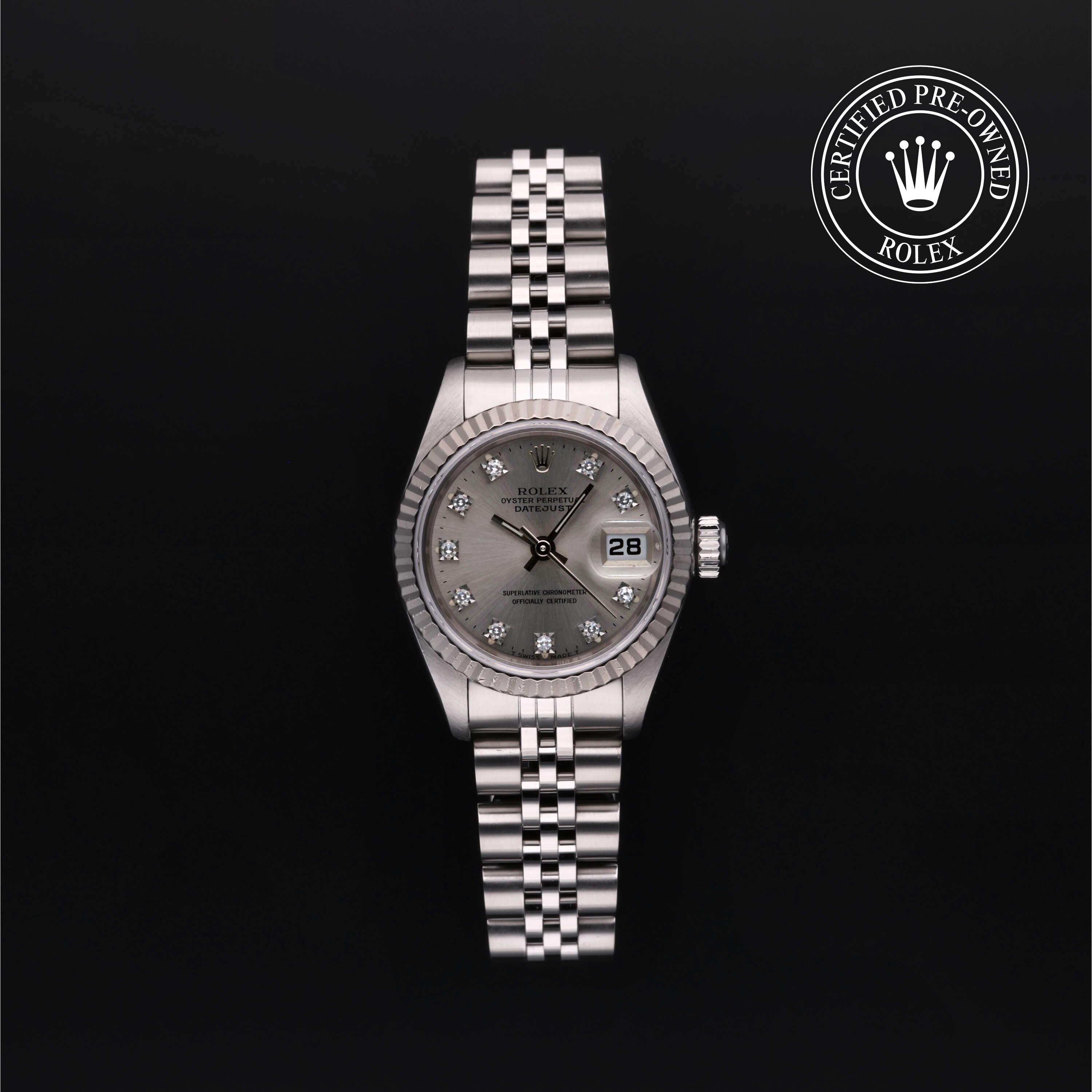 Rolex Lady-Datejust in Rolesor 18 Carat White M69174-0010 at Benari Jewelers