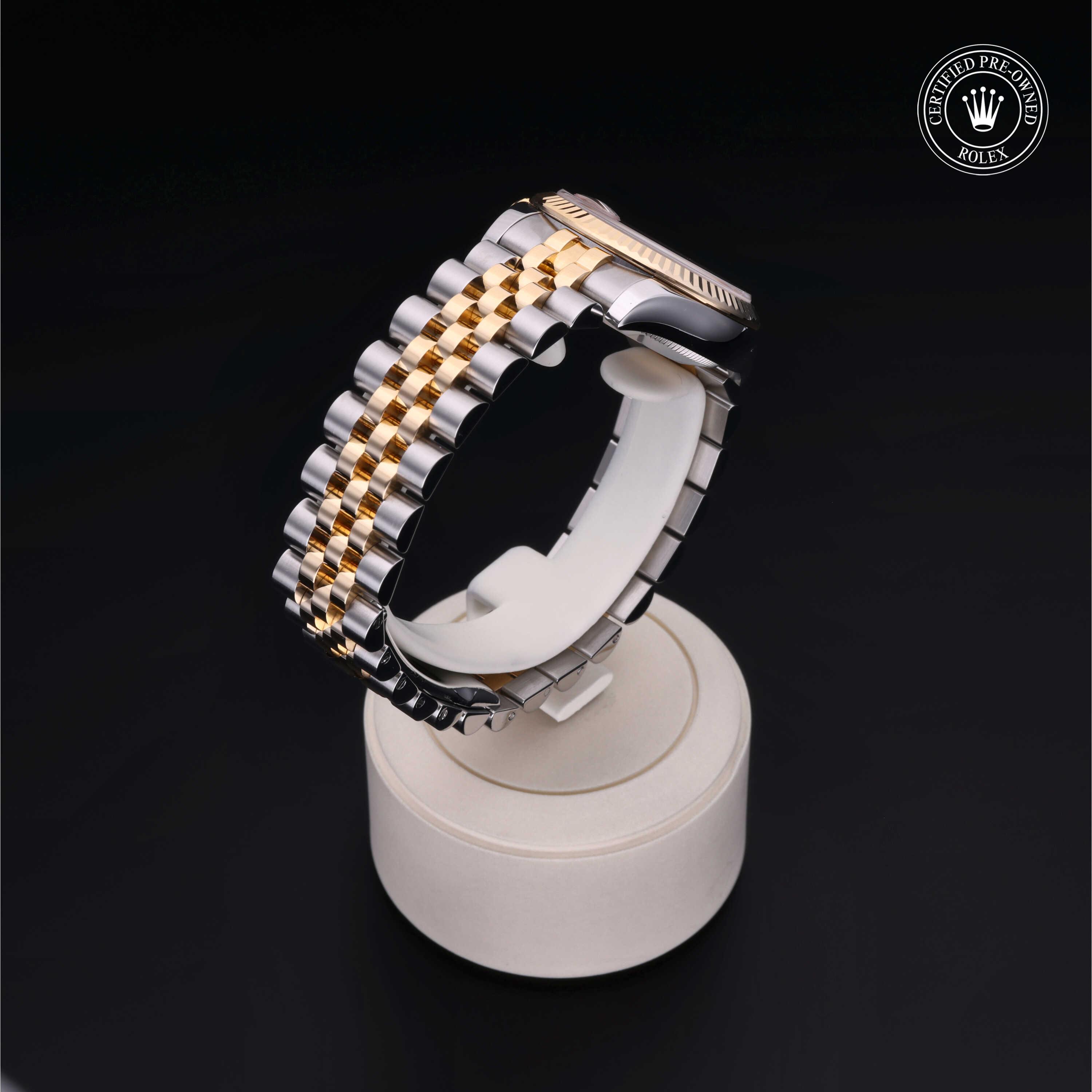 Rolex Datejust in Rolesor 18 Carat Yellow M178273-0001 at Benari Jewelers