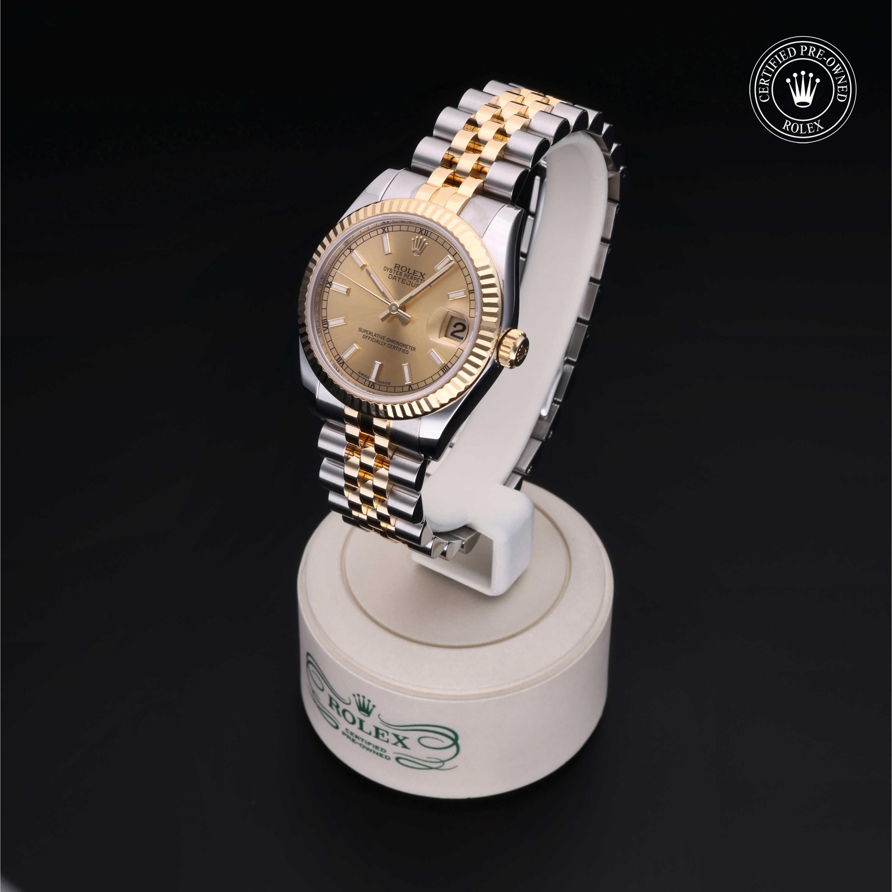 Rolex Datejust in Rolesor 18 Carat Yellow M178273-0001 at Benari Jewelers