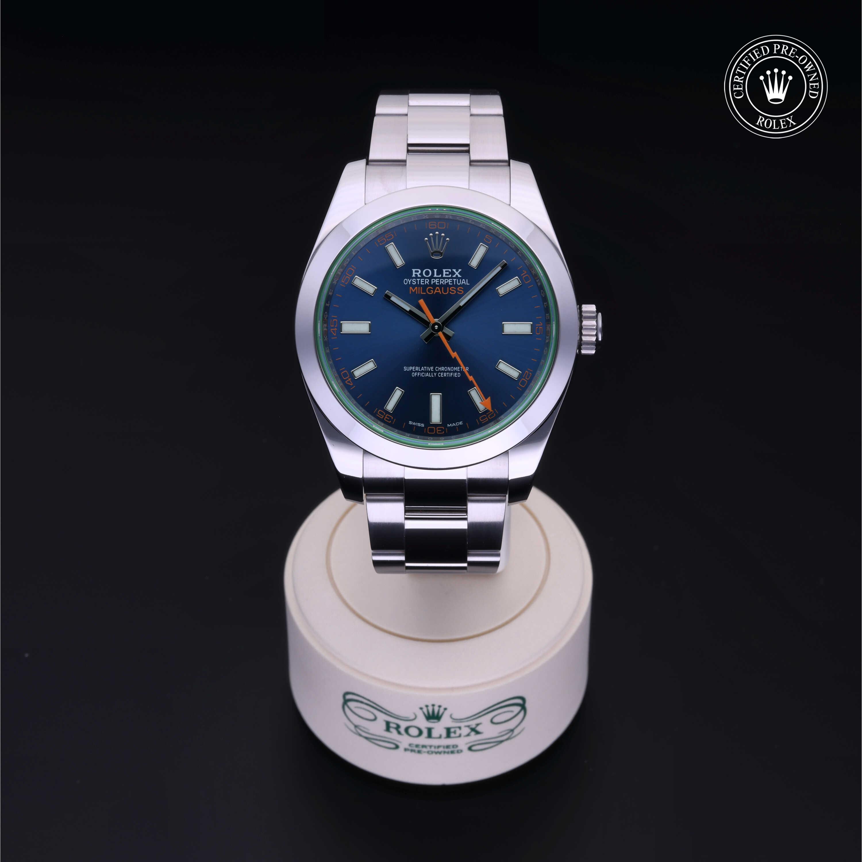Rolex Milgauss in Steel M116400GV-0002 at Benari Jewelers
