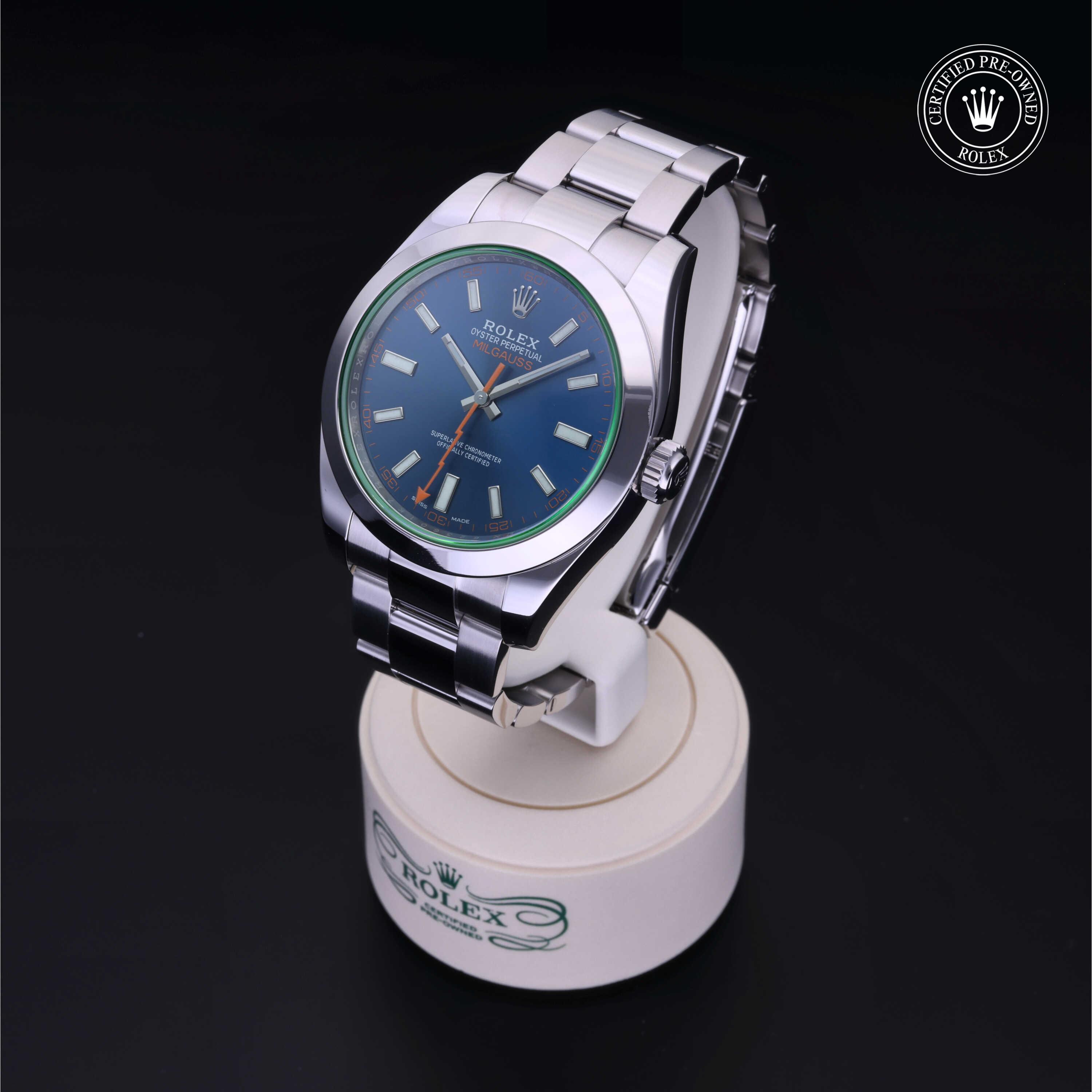 Rolex Milgauss in Steel M116400GV-0002 at Benari Jewelers
