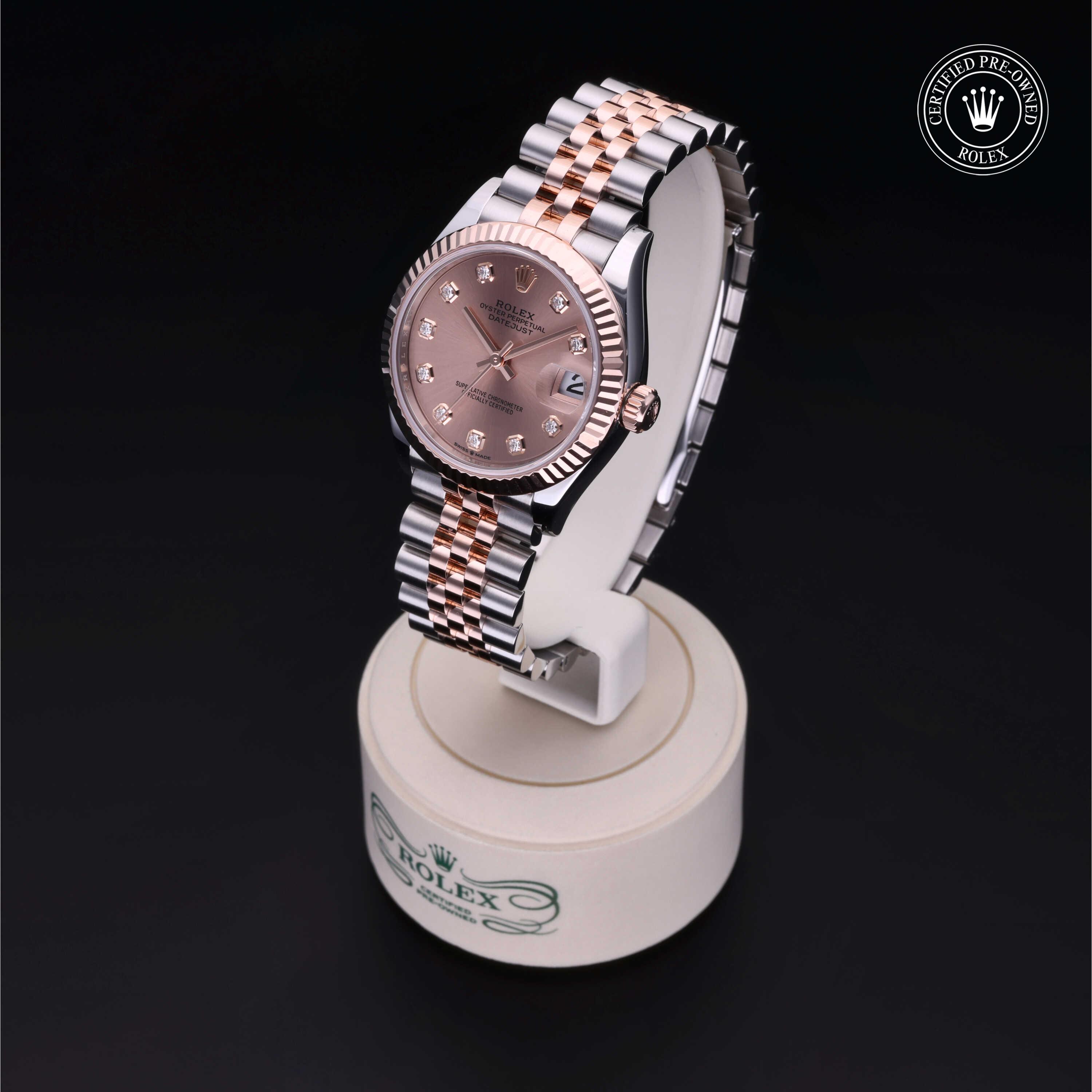 Rolex Datejust in Rolesor 18 Carat Red M278271-0024 at Benari Jewelers