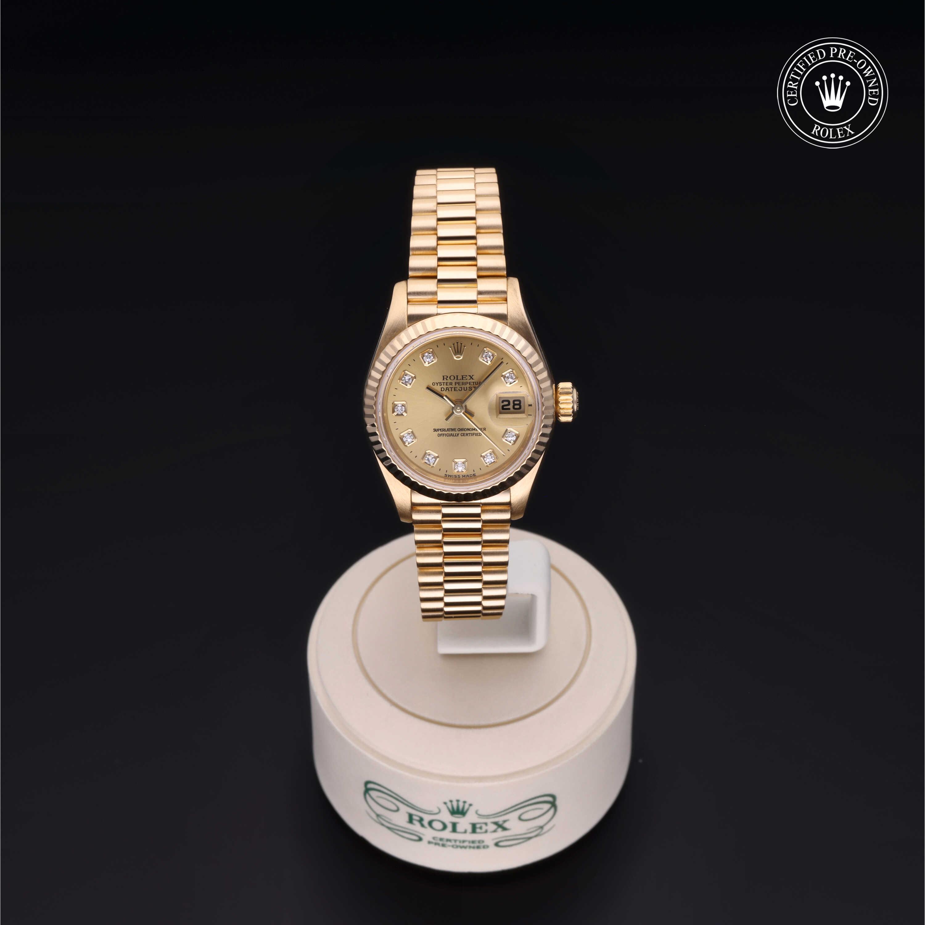 Rolex Lady-Datejust in Gold 18 Carat Yellow  at Benari Jewelers
