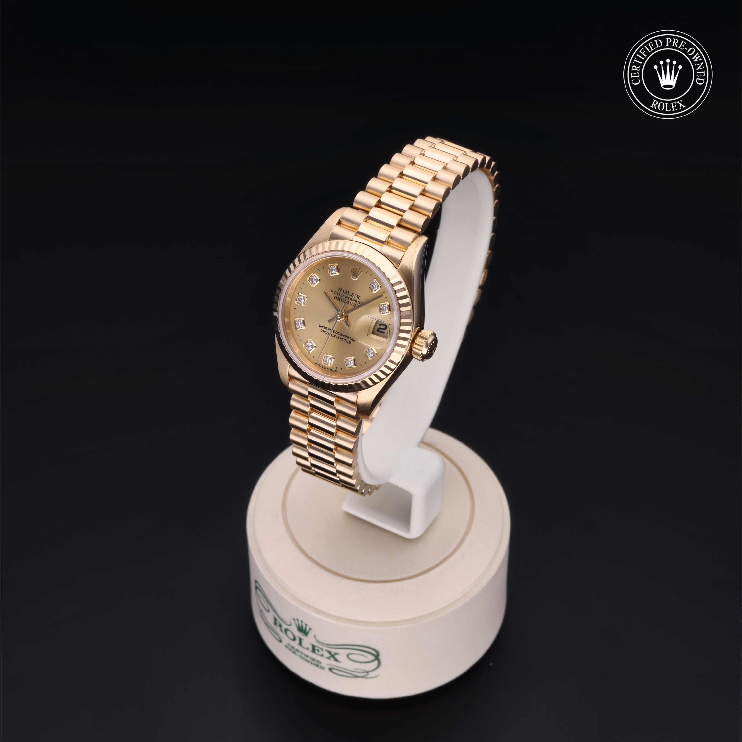 Rolex Lady-Datejust in Gold 18 Carat Yellow  at Benari Jewelers