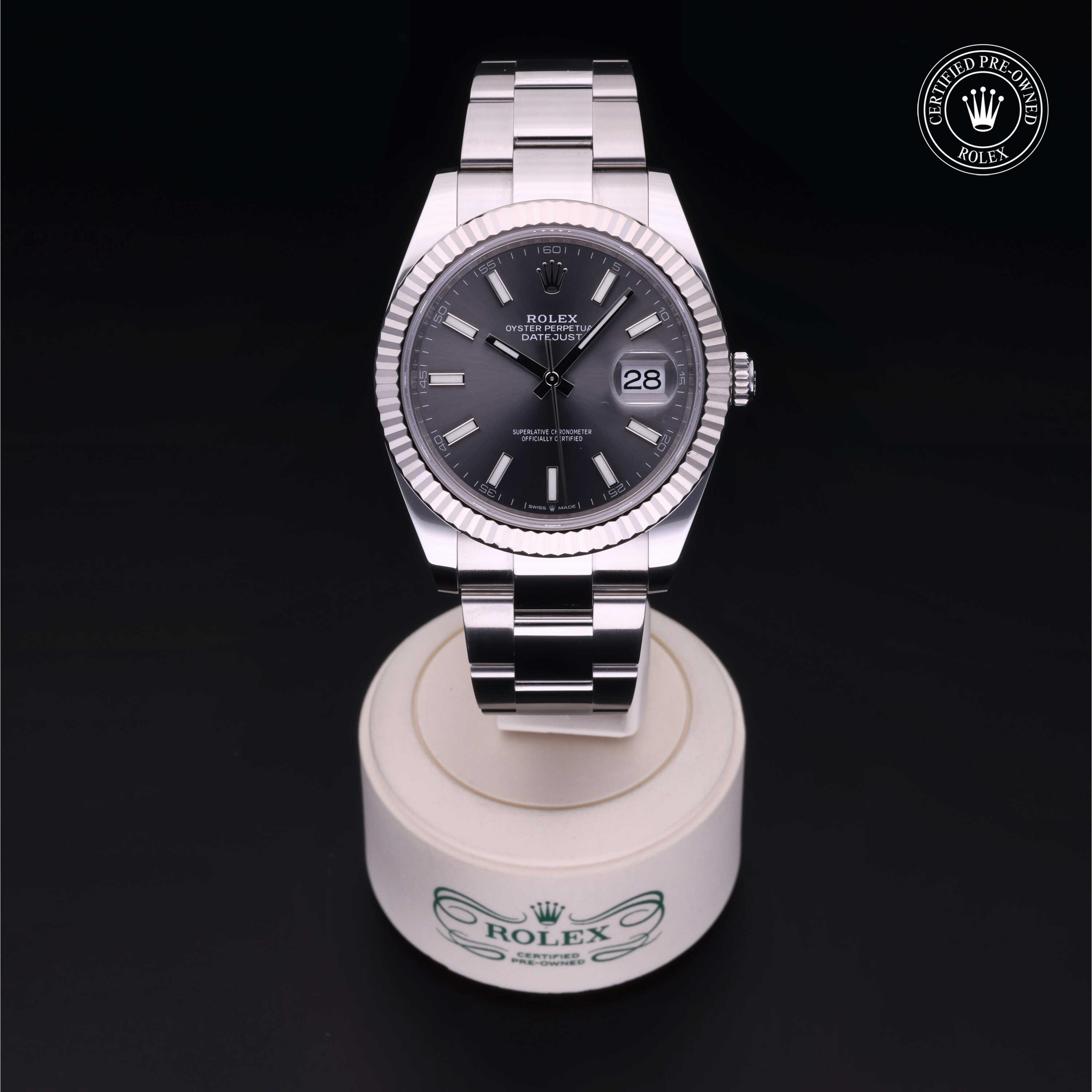 Rolex Datejust in Rolesor 18 Carat White M126334-0013 at Benari Jewelers