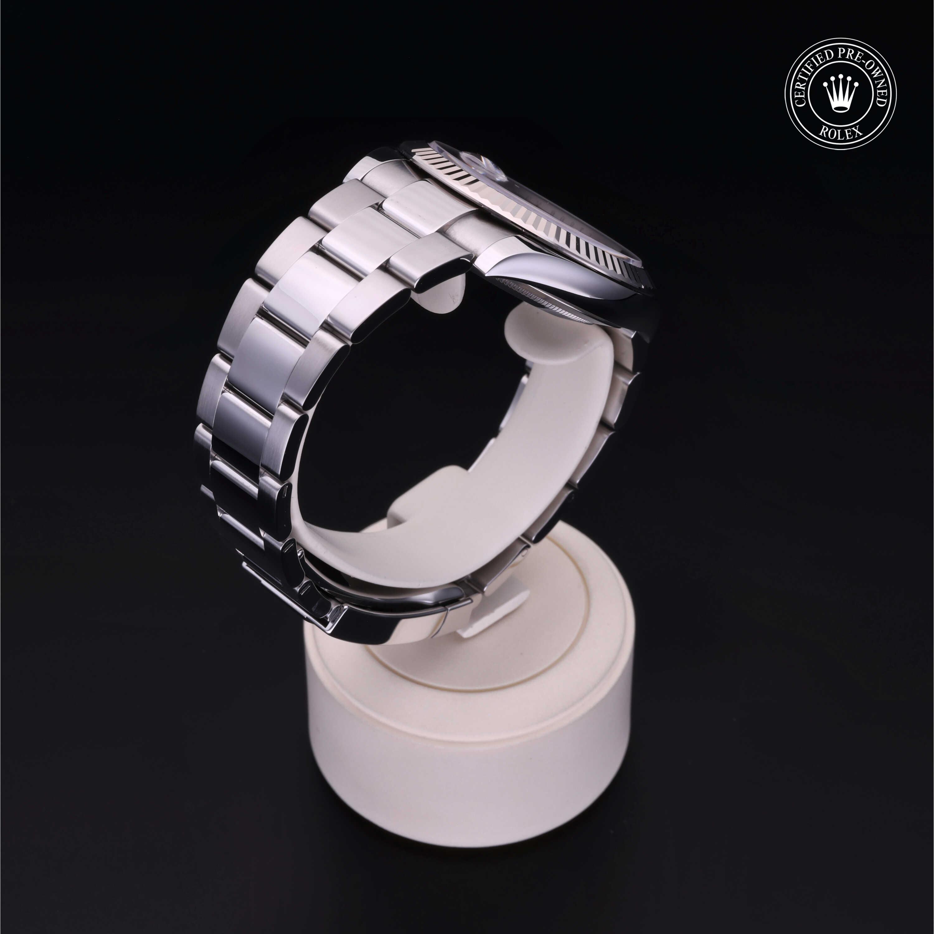 Rolex Datejust in Rolesor 18 Carat White M126334-0013 at Benari Jewelers