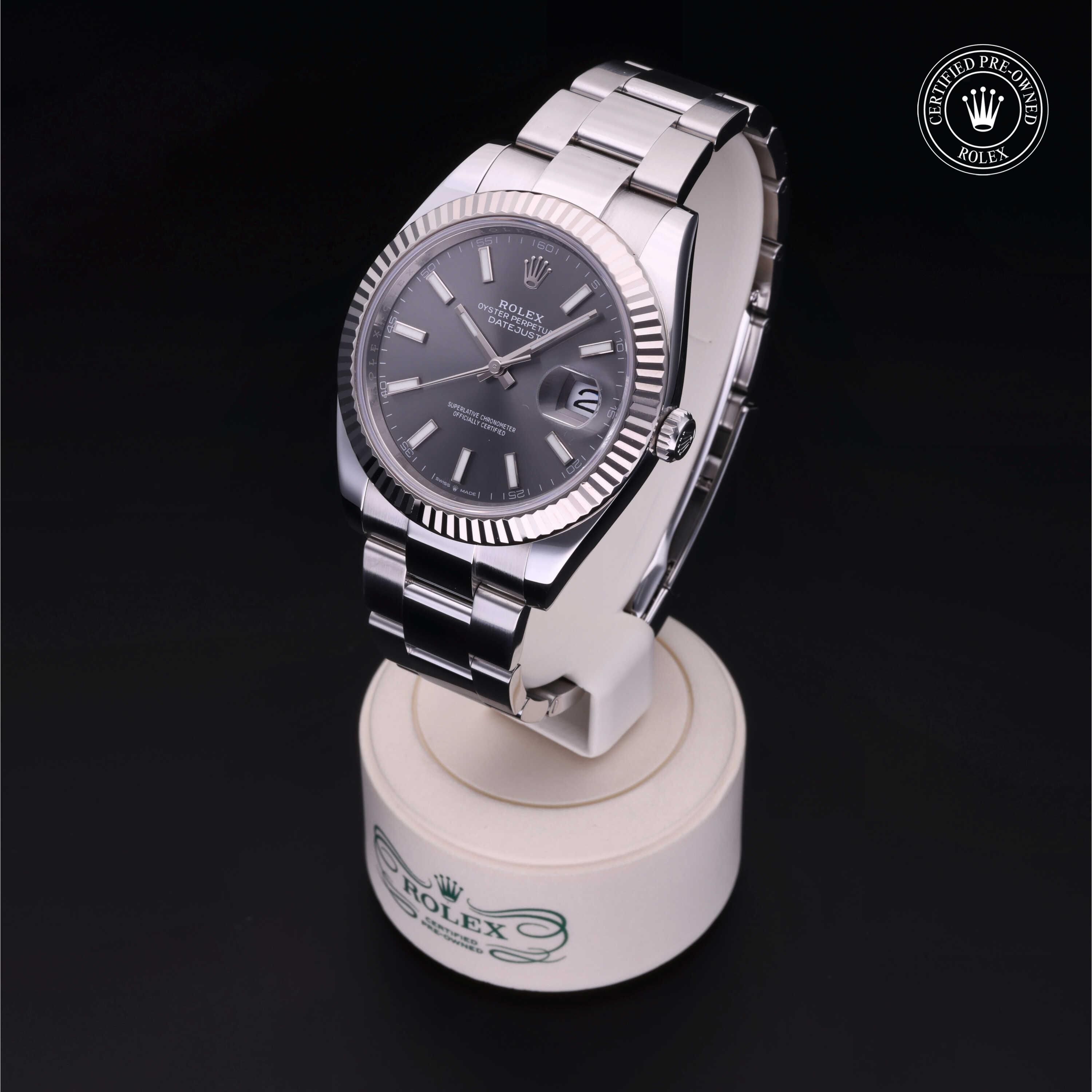 Rolex Datejust in Rolesor 18 Carat White M126334-0013 at Benari Jewelers