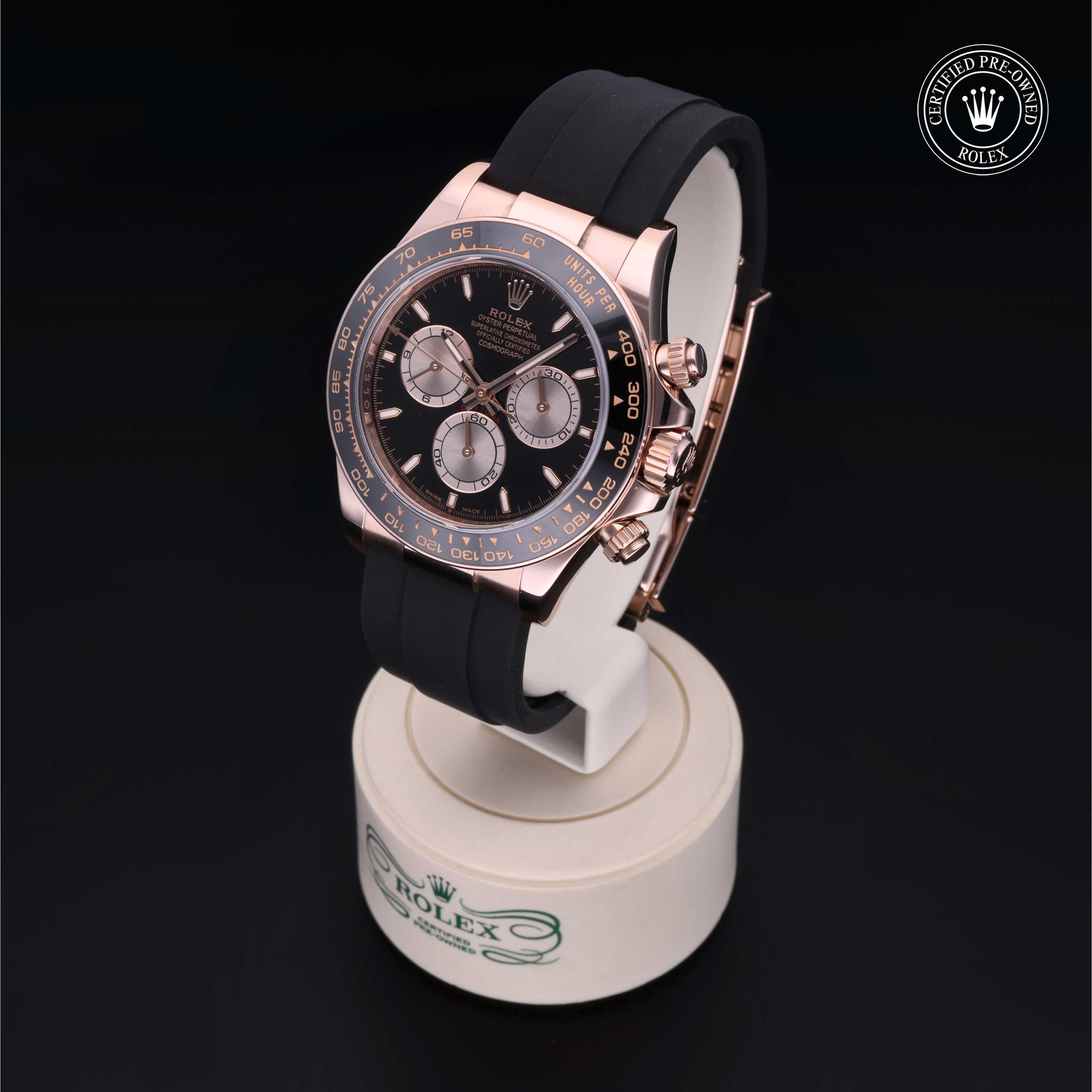 Rolex Cosmograph Daytona in Gold 18 Carat Red M126515LN-0001 at Benari Jewelers