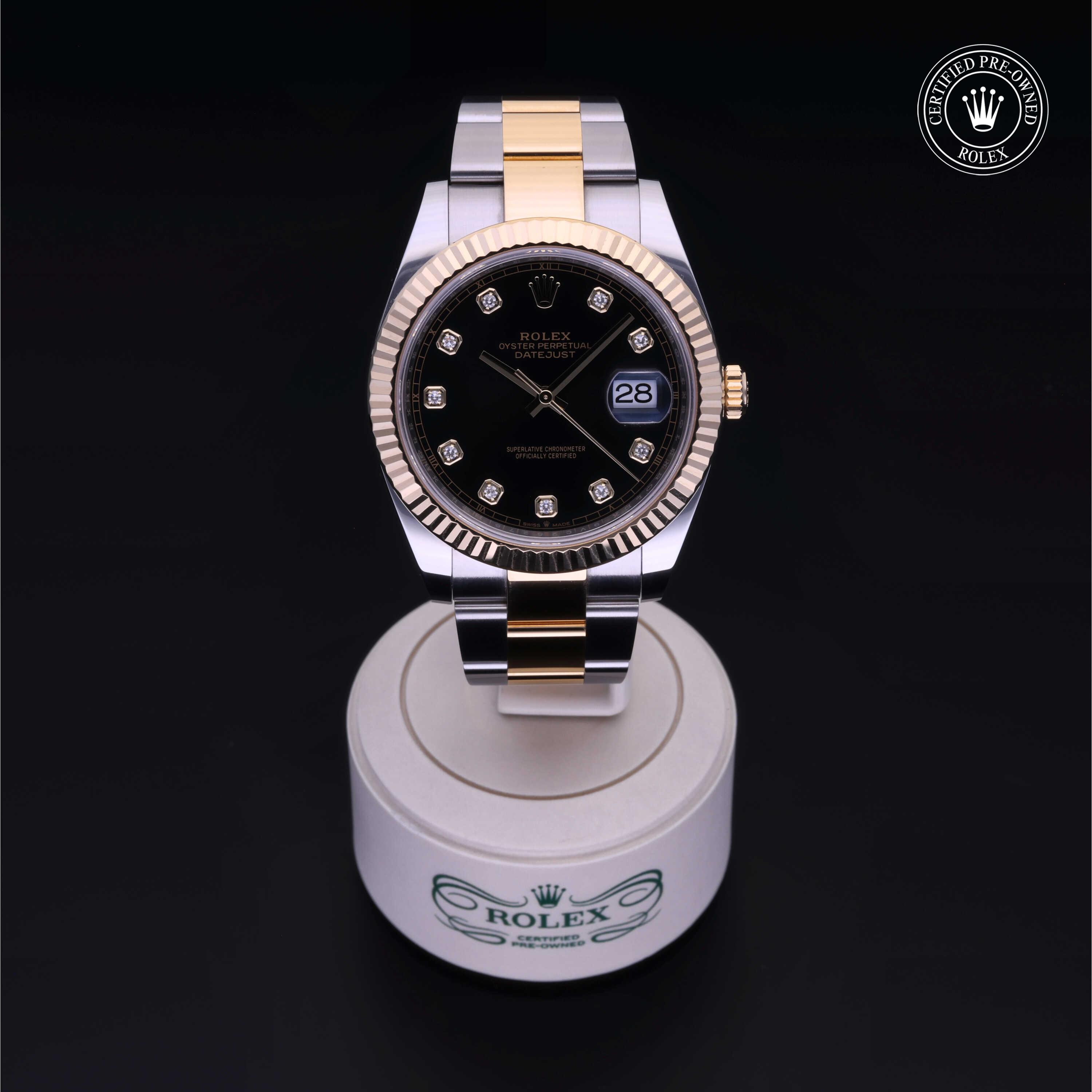 Rolex Datejust in Rolesor 18 Carat Yellow M126333-0005 at Benari Jewelers