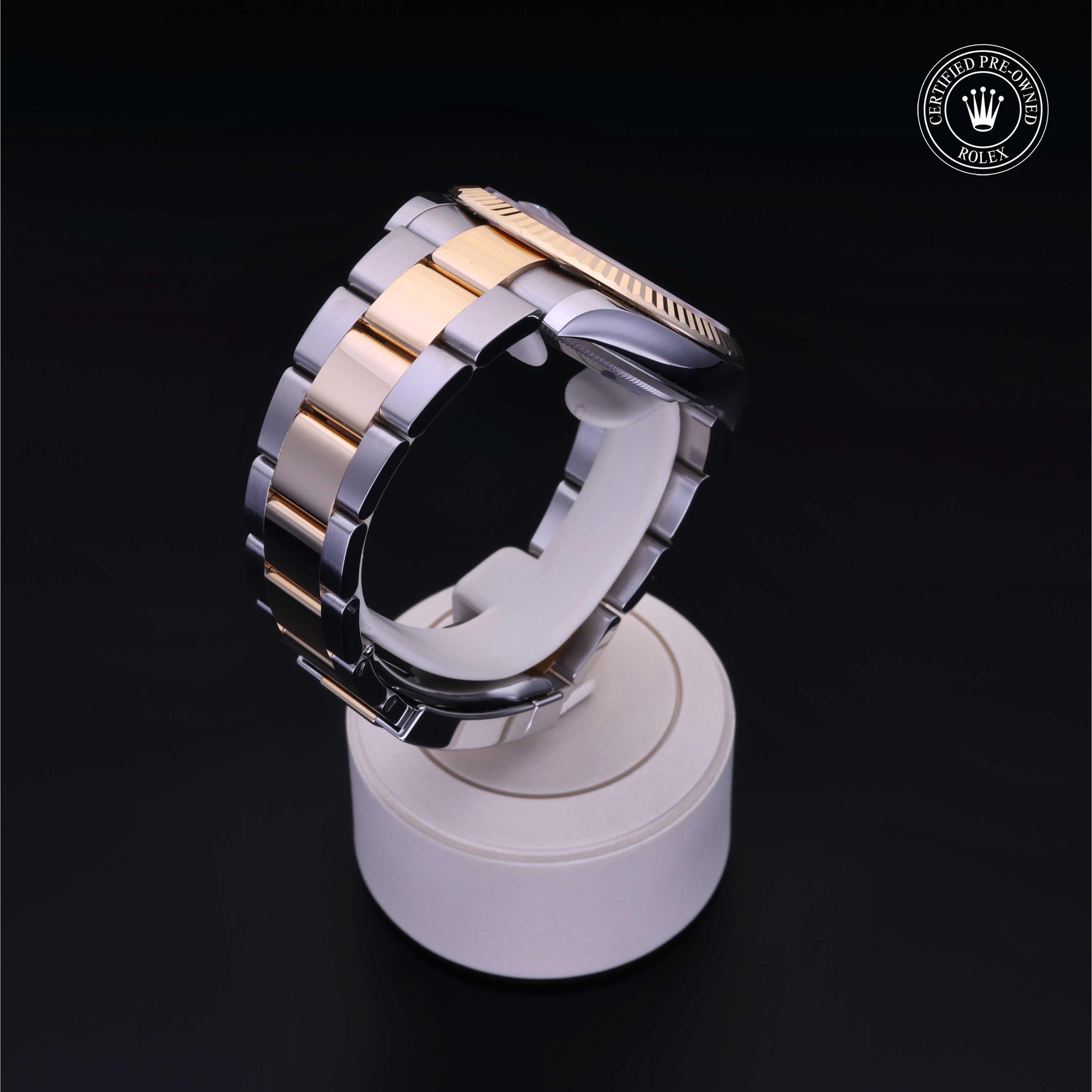 Rolex Datejust in Rolesor 18 Carat Yellow M126333-0005 at Benari Jewelers