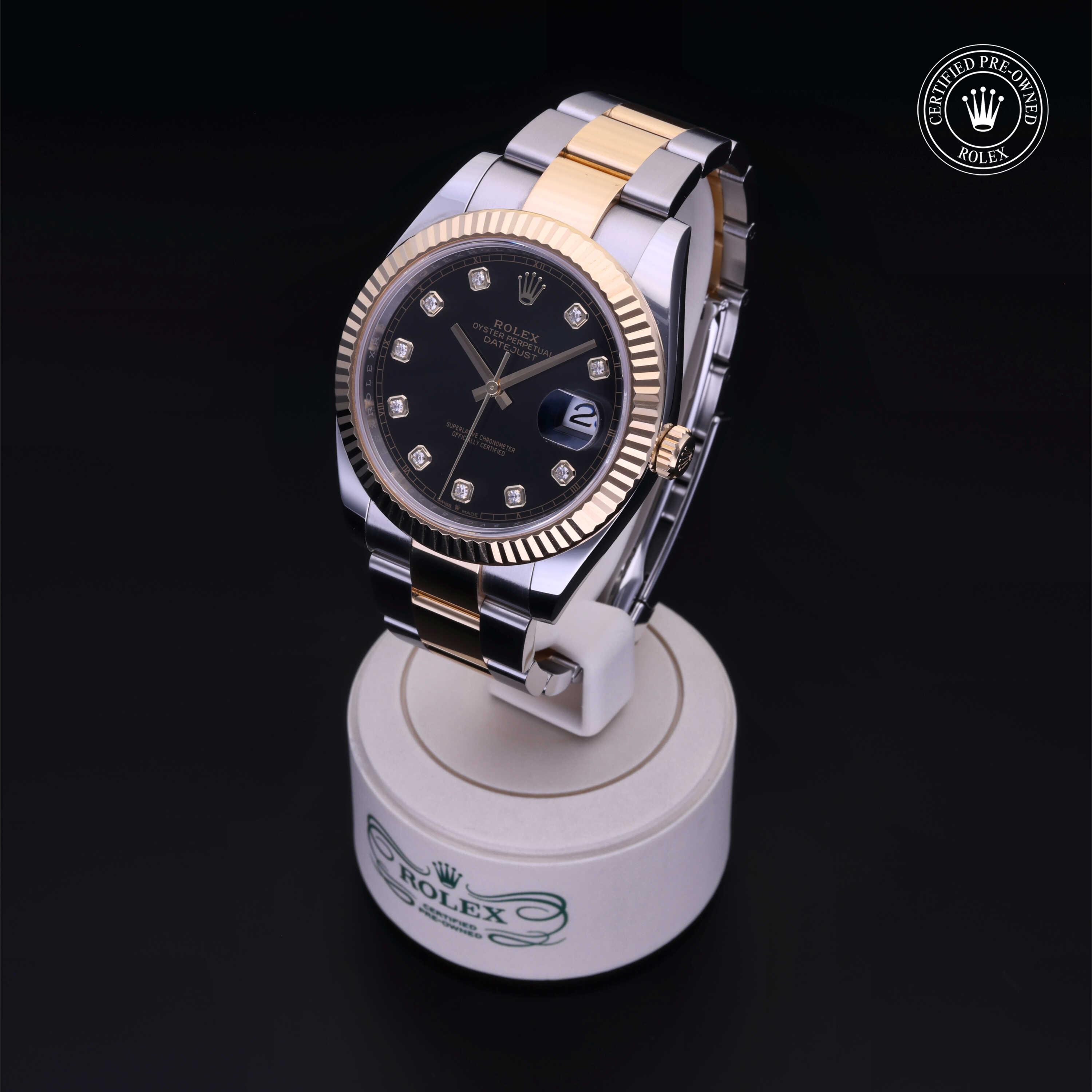 Rolex Datejust in Rolesor 18 Carat Yellow M126333-0005 at Benari Jewelers
