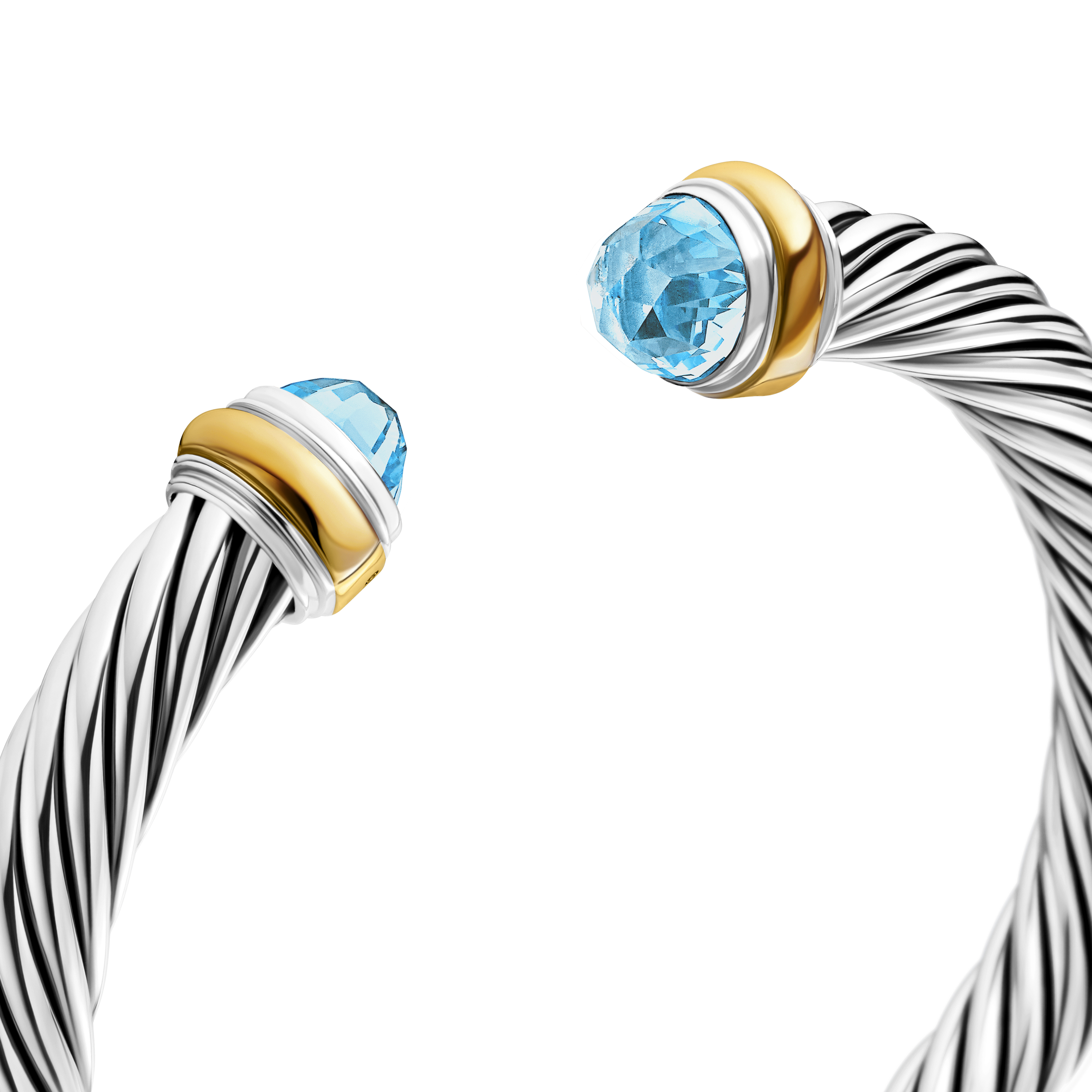 DAVID YURMAN VINTAGE CABLE COLLECTION Silver Timepiece with Light Blue Dial All About The David Yurman Cable Collection | Samuelson main image 2