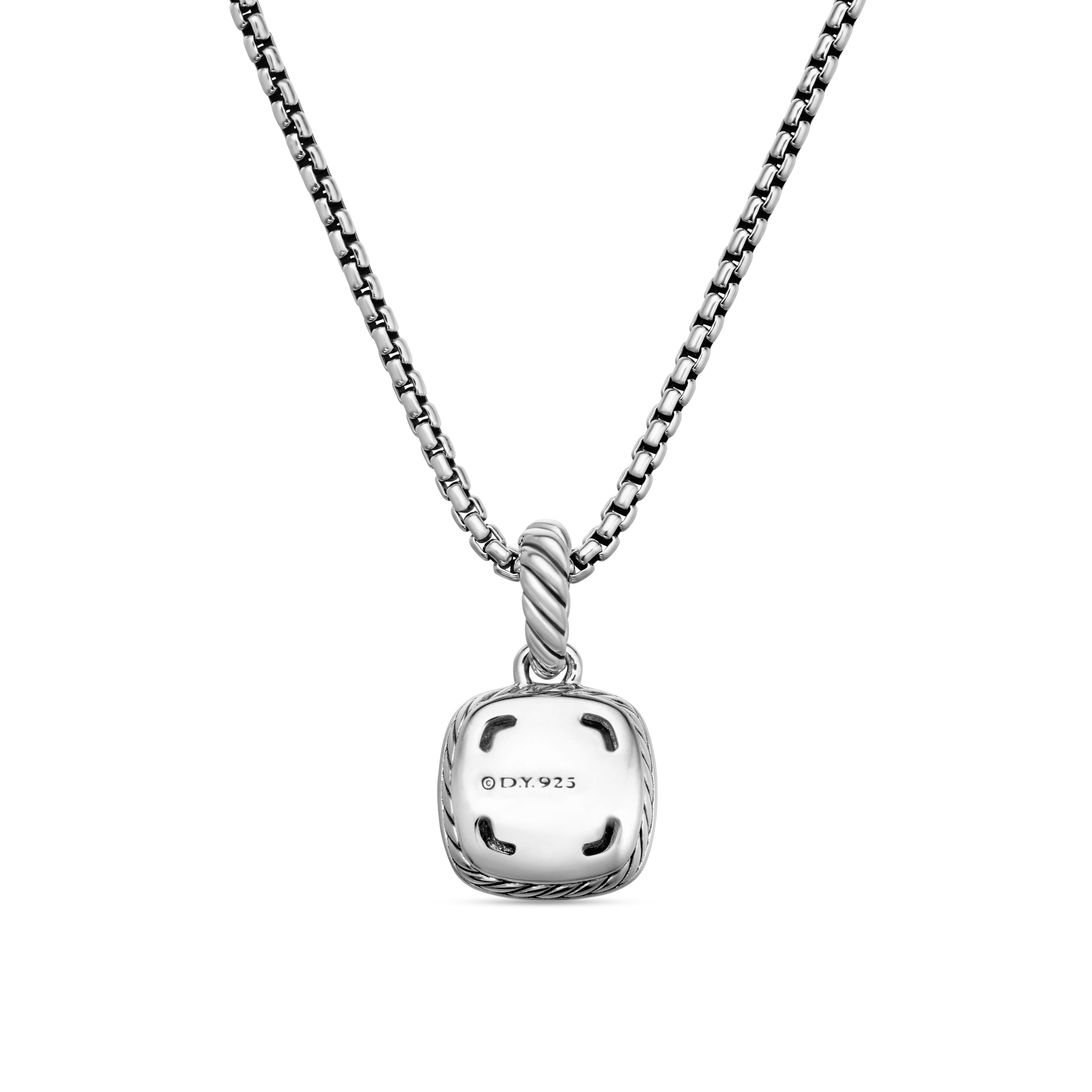 visvim CUBISM ネックレス ホワイト 7 mm Cushion Petite Albion Necklace in Sterling Silver with