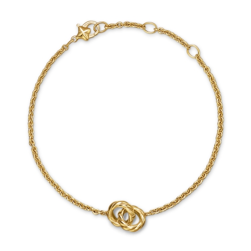 Sculpted Cable Chain Bracelet in 18K Yellow Gold, 8mm
