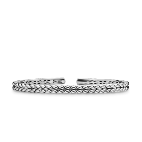 Chevron Flex Bracelet in Sterling Silver, 5.2mm