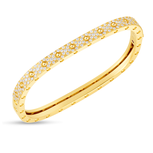 Roberto Coin Square Pave Bangle 888691AJBAXS