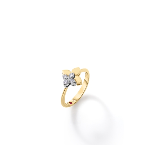 Roberto Coin Love in Verona Diamond Flower Ring 8883696AJ65X
