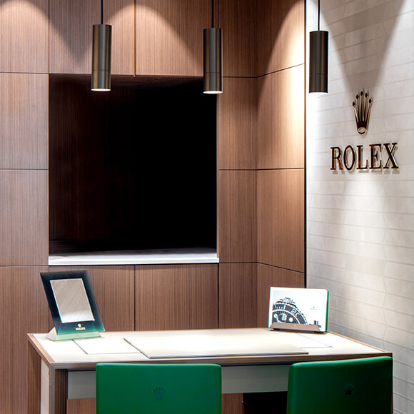 Benari Jewelers Rolex showroom in Newton Square Pennsylvania
