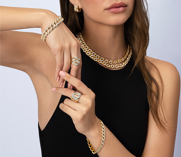 Shop Uneek Fashion - featuring a woman wearing Uneek fashion jewelry